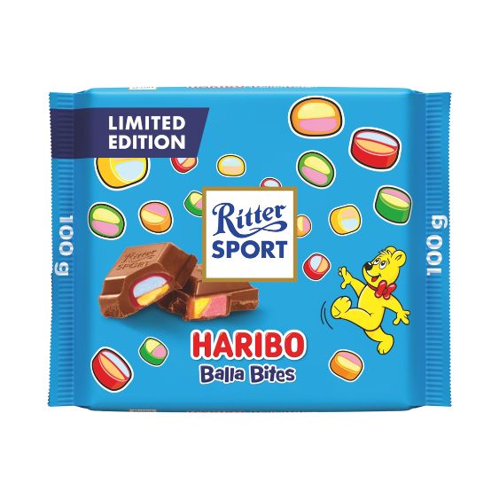 Ritter Sport Haribo Balla Bites 100g pack shot