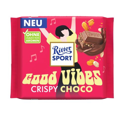 Ritter Sport Tasty Vibes Crispy Choco 100g pack shot