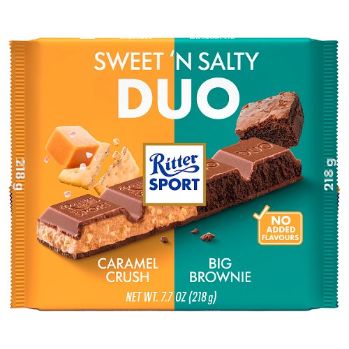 Ritter Sport Sweet'N'Salty Duo 218g pack shot
