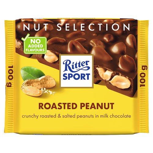 Ritter Sport Nk Roasted Peanut 100g pack shot