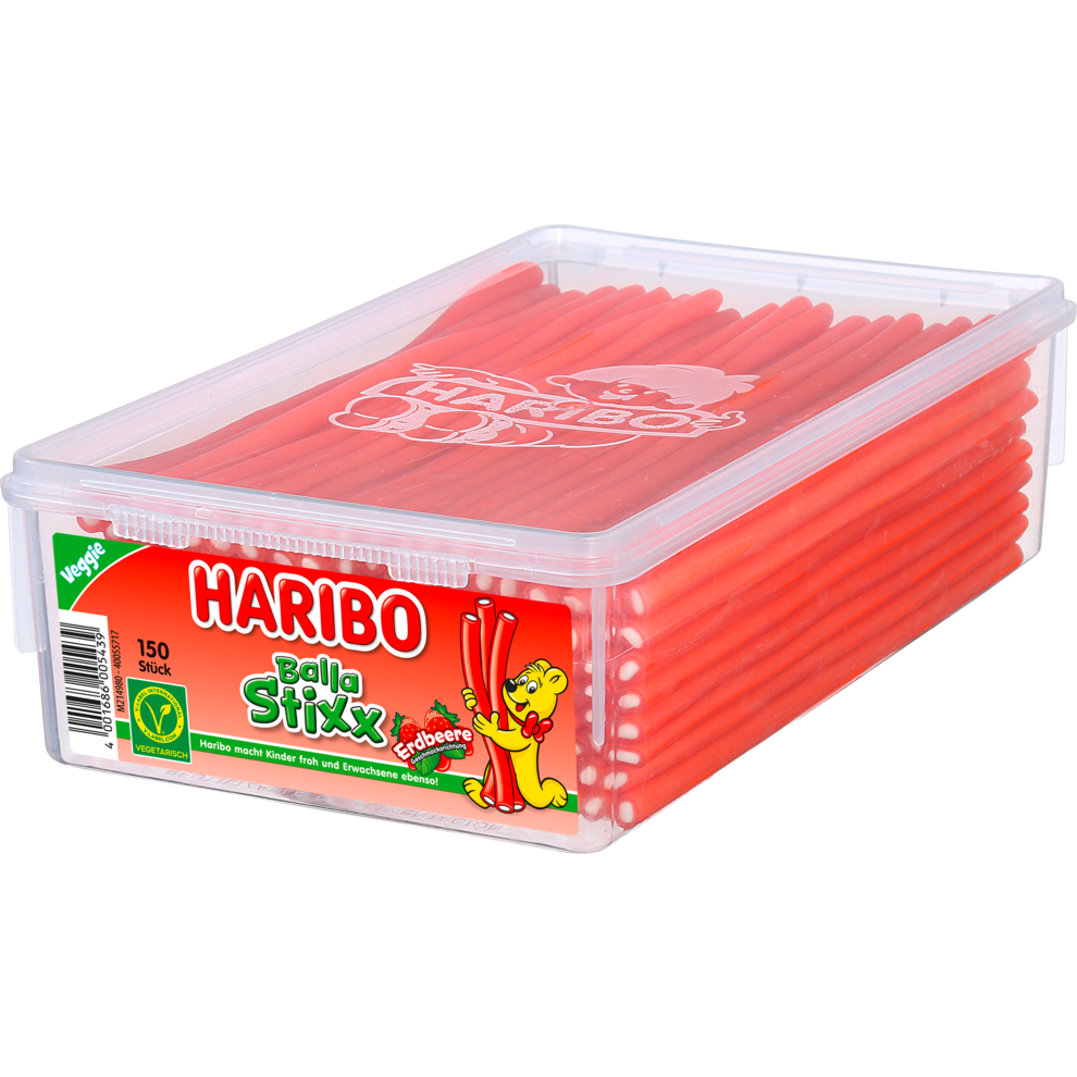Haribo Balla Stixx Erdbeere 1.12kg pack shot