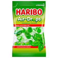 Haribo Air-Drops Euka Menthol 100g pack shot