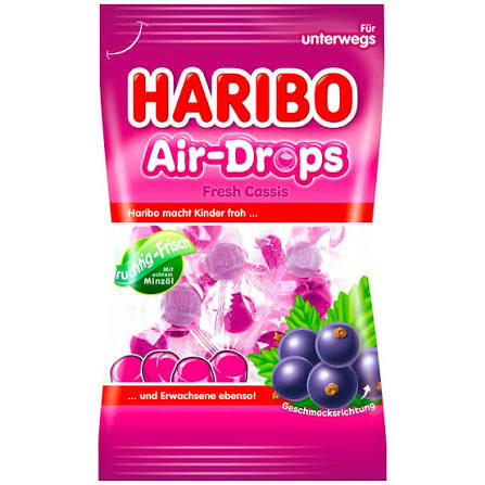 Haribo Air-Drops Cassis 100g pack shot