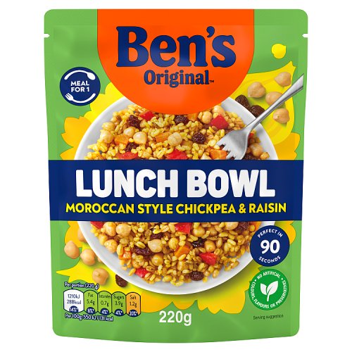 Bens Moroccan Style Lunch Bowl 220g pack shot