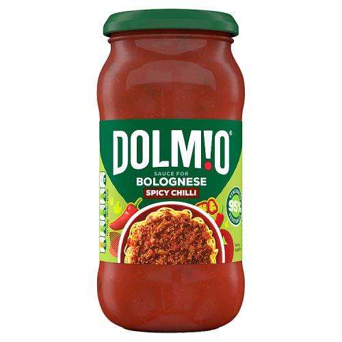 Dolmio Spicy Chilli Bolognese 450g pack shot