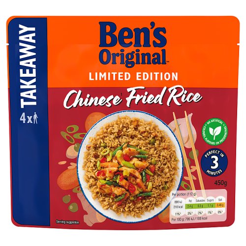 Bens Original Chinese Fried Rice Family Pack Ltd 450g pack shot