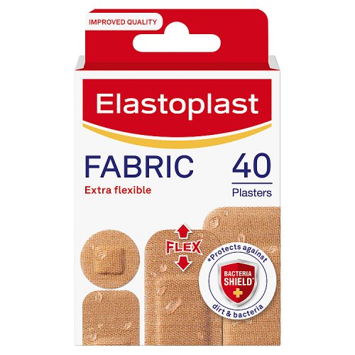 Elastoplast Fabric 40 Strip Ass pack shot