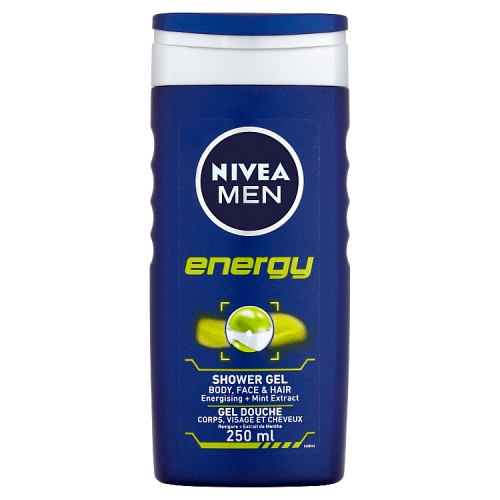 Nivea Shower 250ml Men Energy pack shot