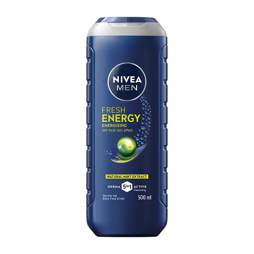 Nivea Shower 500ml Men Energising pack shot
