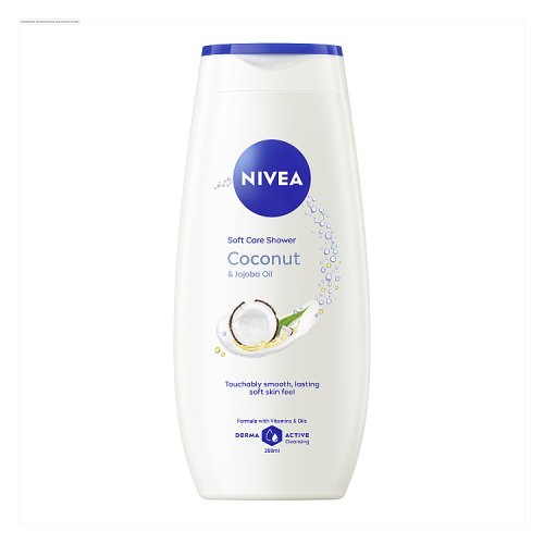 Nivea Shower Cream Caring Coconut & Jojoba Oil 250ml pack shot