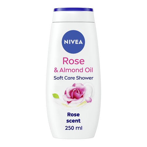 Nivea Shower 250ml Female Rose & Almond Milk pack shot