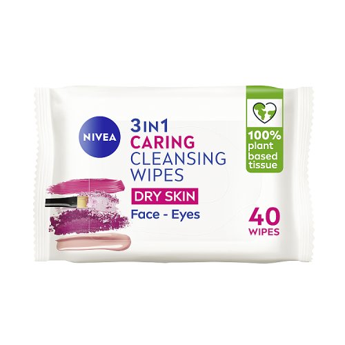 Nivea Facial Wipes 40s Dry Skin pack shot