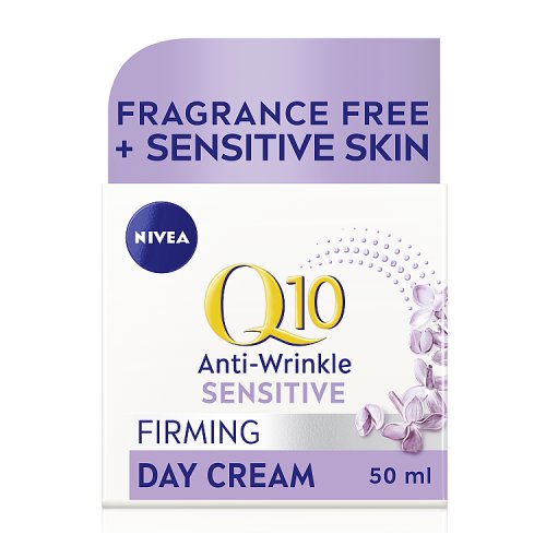 Nivea Q10 Face Cream Sensitive Day 50ml pack shot