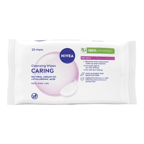 Nivea Facial Wipes 25s Dry Skin pack shot