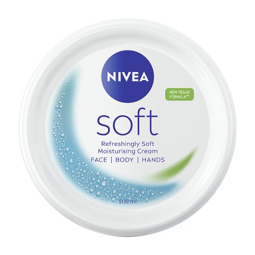 Nivea Creme 500ml Soft Jar pack shot
