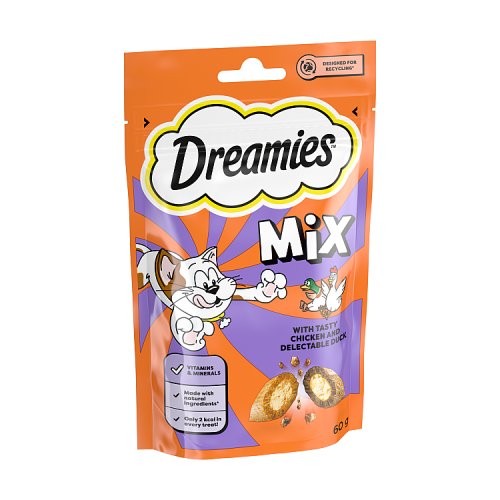 Dreamies Mix Cat Treats With Chicken & Duck Pride 60g pack shot