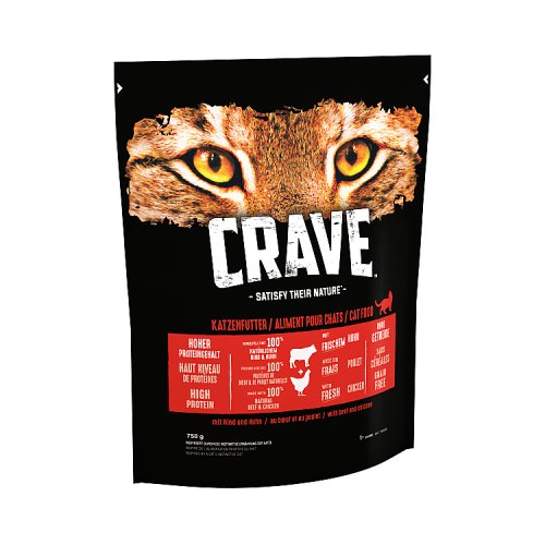 Crave Adult Rind & Huhn 750g pack shot