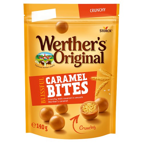 Werthers Caramel Bites Crunchy 140g pack shot