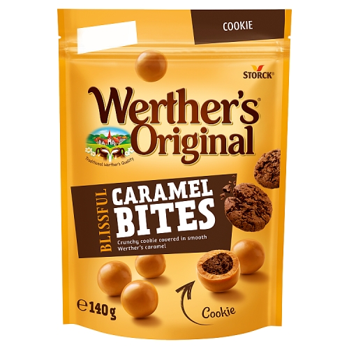 Werthers Caramel Bites Cookie 140g pack shot
