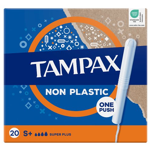 Tampax Blue Super Plus 20ct SRP pack shot