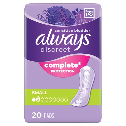 Always Discreet Sensitive Bladder Control Small Pads 20pk (HS) pack shot