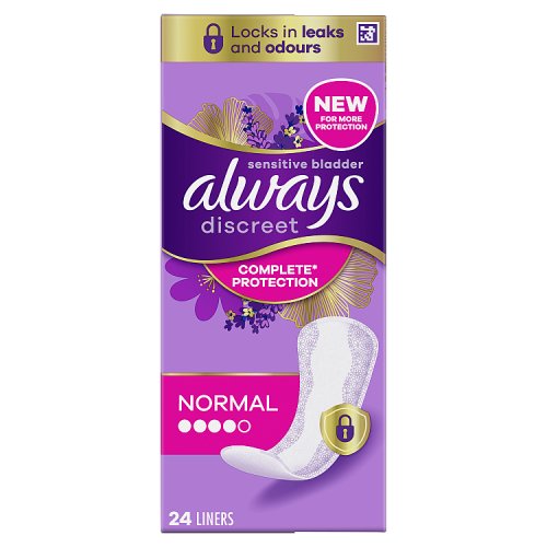 Always Discreet Liners 24ct pack shot