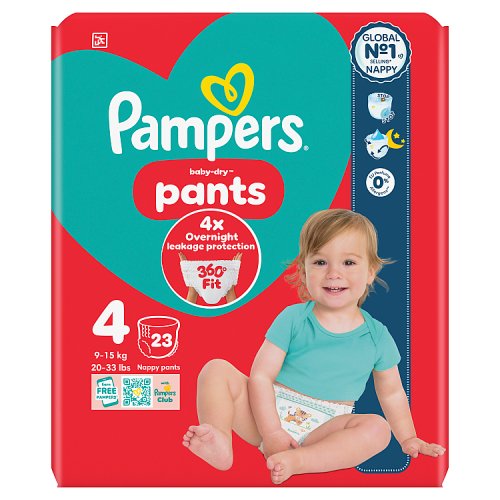 Pampers Baby Dry Pants Carry Pack Size 4 23s pack shot