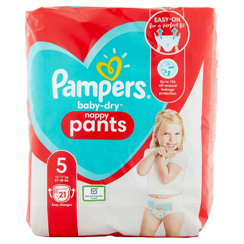 Pampers Baby Dry Pants Carry Pack Size 5 21s pack shot