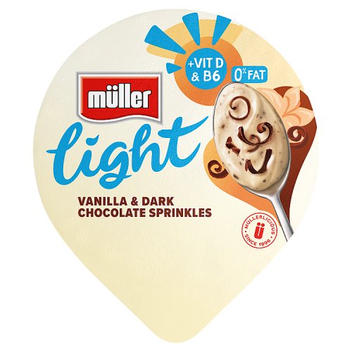 MULLER LIGHT VANILLA & CHOCOLATE SPRINKLES pack shot