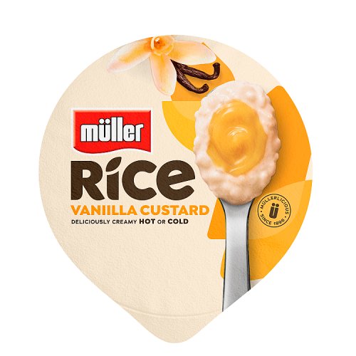 MULLER RICE VANILLA CUSTARD pack shot