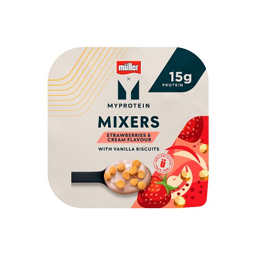 MULLER MYPROTEIN MIXERS STRAWBERRY & CREAM pack shot