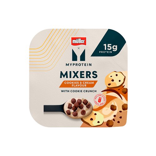 MULLER MYPROTEIN MIXERS COOKIES CREAM & CHOC pack shot
