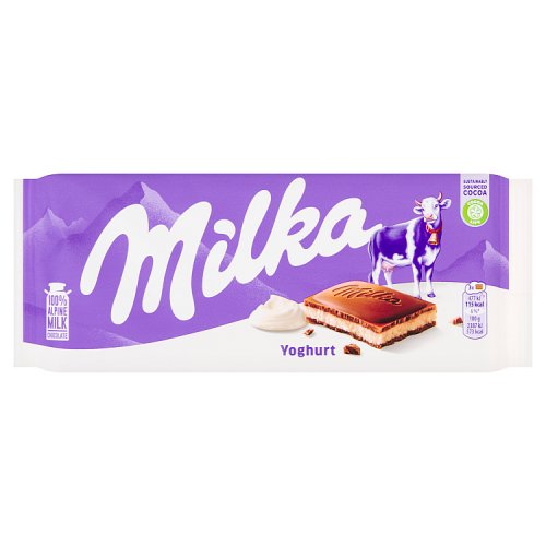 Milka Joghurt Schokolade 100g pack shot