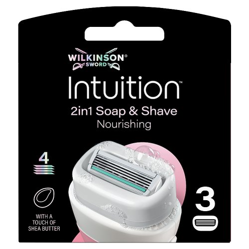 Wilkinson Sword Intuition 2 In1 Nourishing Blades 3's pack shot