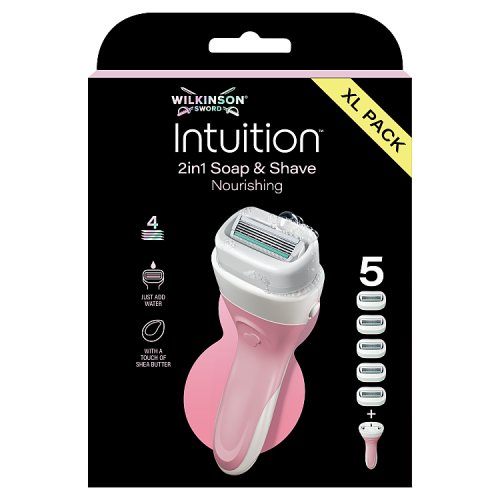 Wilkinson Sword Intuition 2in1 Razor Nourishing 5UP pack shot