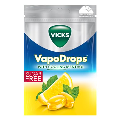 Vicks VapoDrops - Lemon 72g pack shot