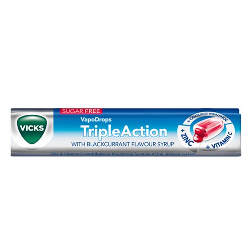 Vicks VapoDrops - Triple Action 42g pack shot