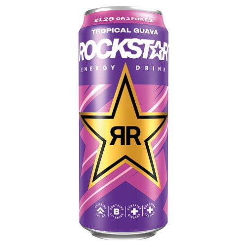 Rockstar Punched Trop Guava 500ml PMP pack shot