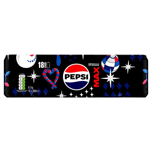 Pepsi Max 18pk (18 x 330ml) pack shot