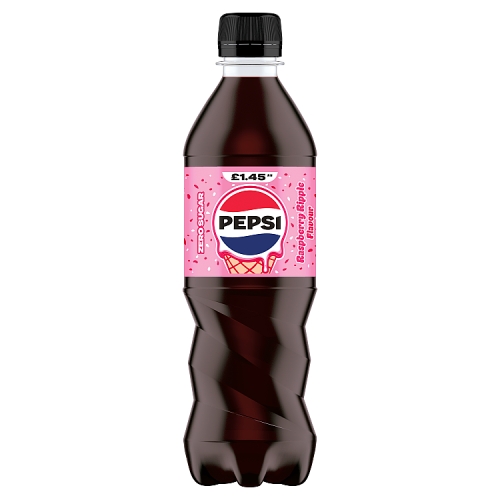 Pepsi Max Raspberry Ripple 500ml PMP pack shot