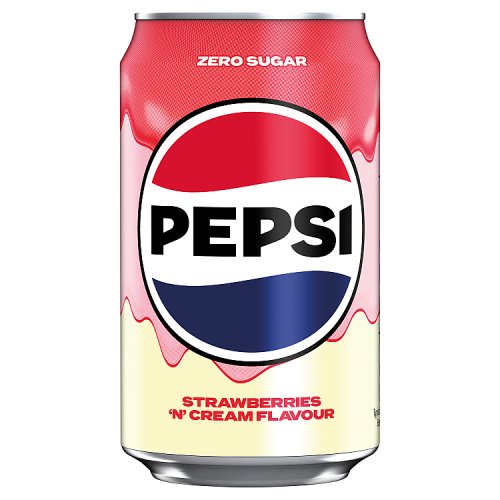 Pepsi Strawberry & Cream Can 330ml pack shot