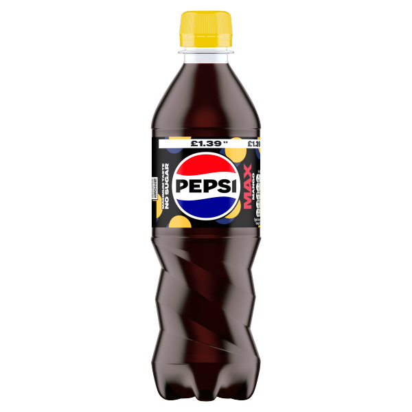 Pepsi Max Mango PET  500ml PMP pack shot