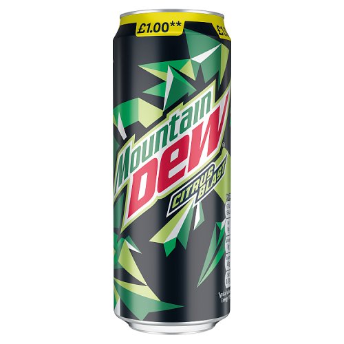 Mountian Dew Citrus 330ml PMP pack shot