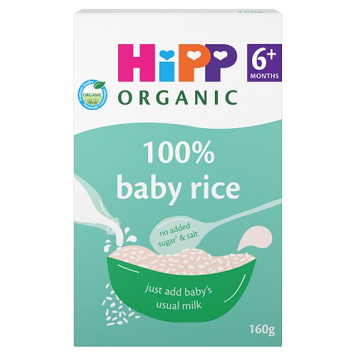 Hipp Organic 100% Baby Rice 4+ Months 160g - H1 pack shot