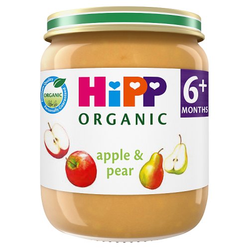Hipp Organic Apple And Pear Baby Food Jar 6+ Months 125g - H1 pack shot
