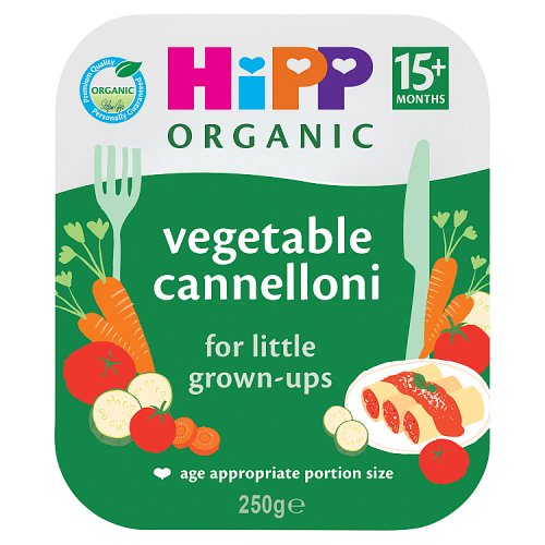 HiPP Organic Vegetable Cannelloni Baby Food Tray 15 Months pack shot