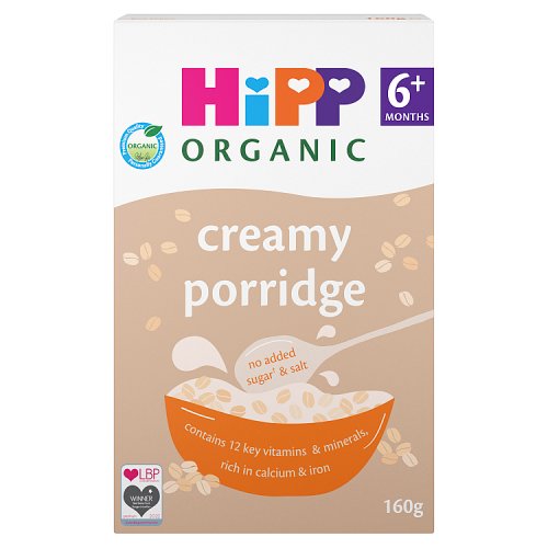 HiPP Organic Creamy Porridge Baby Cereal 6+ Months 160g - H1 pack shot