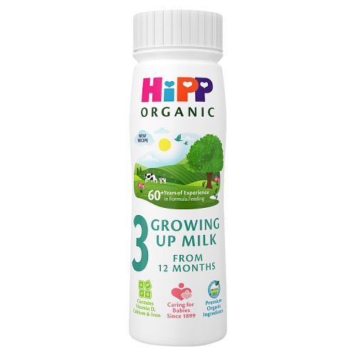 Hipp Organic 3 Growing Up Milk Ready To Feed 200ml - H1 pack shot