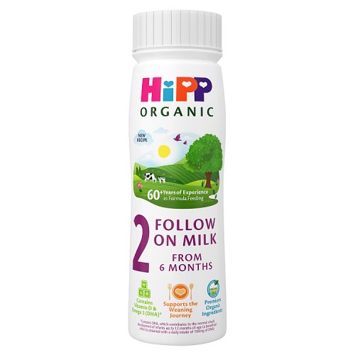 Hipp Organic 2 Follow On Milk Ready To Feed 200ml - H1 pack shot