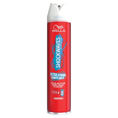 Shockwaves Power Hold Hairspray Ultra Strong 250ml pack shot